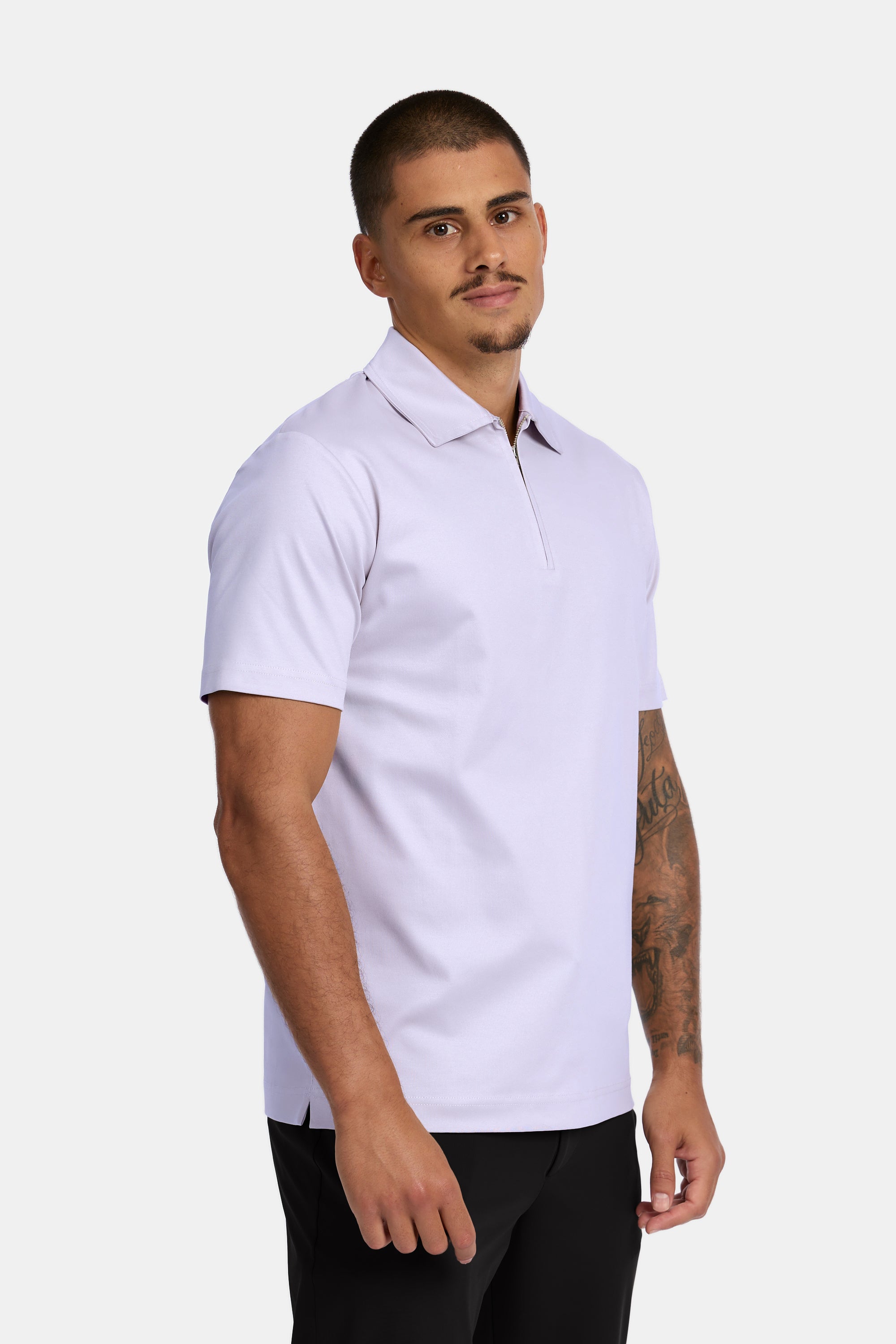Lavender Polo Half-Zip