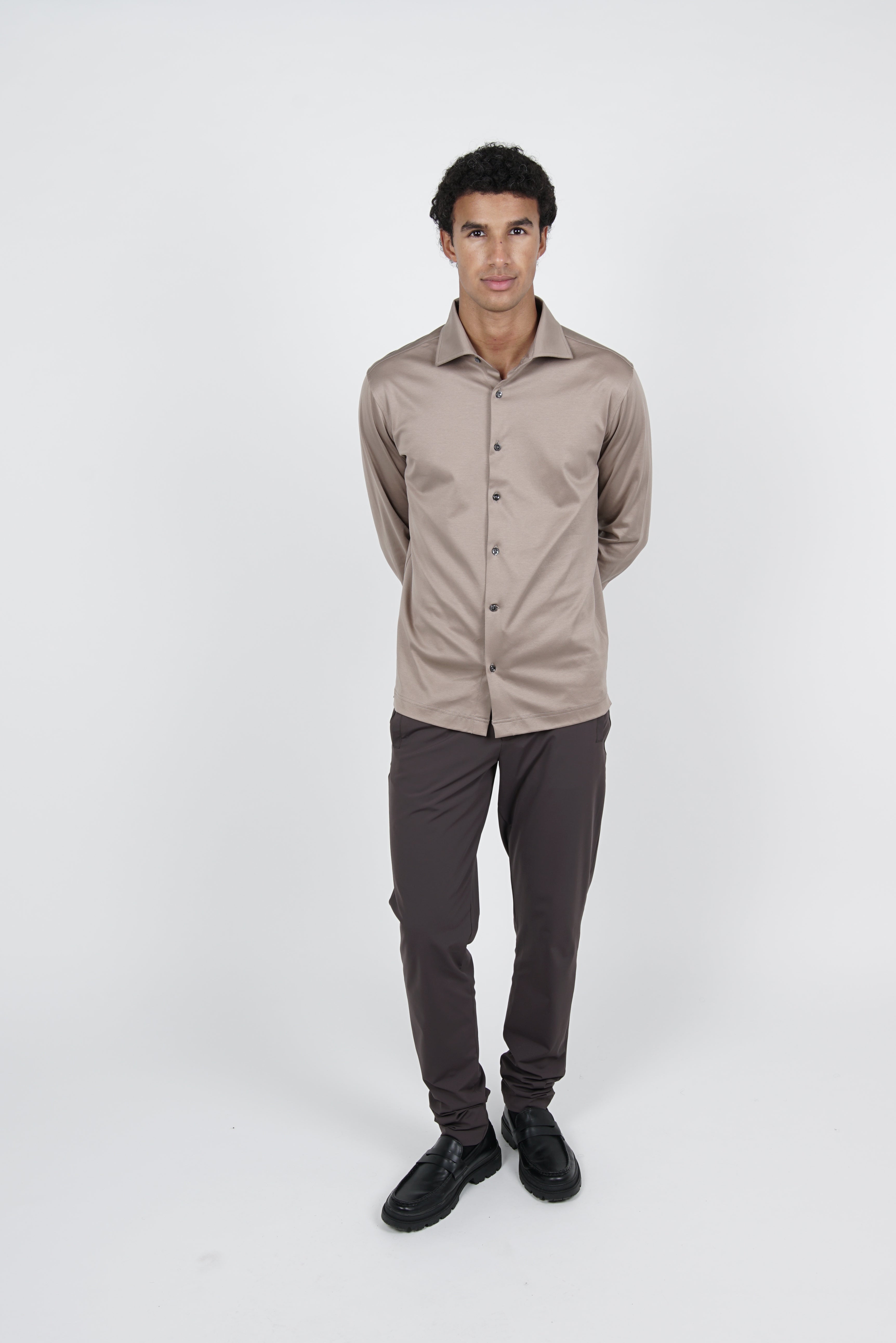 Mid Taupe Overhemd