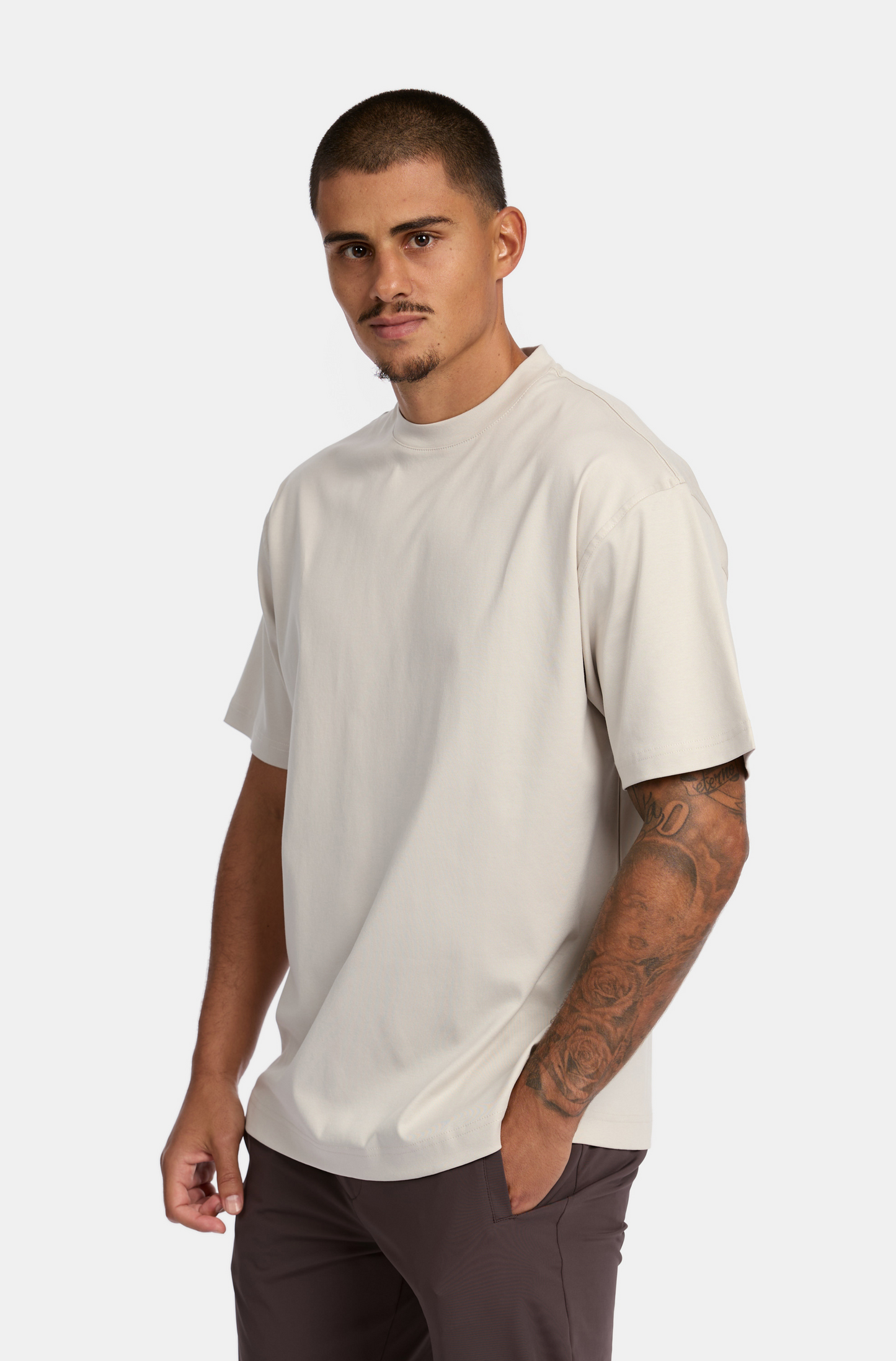 Perla Pearl Grey Oversized T-shirt