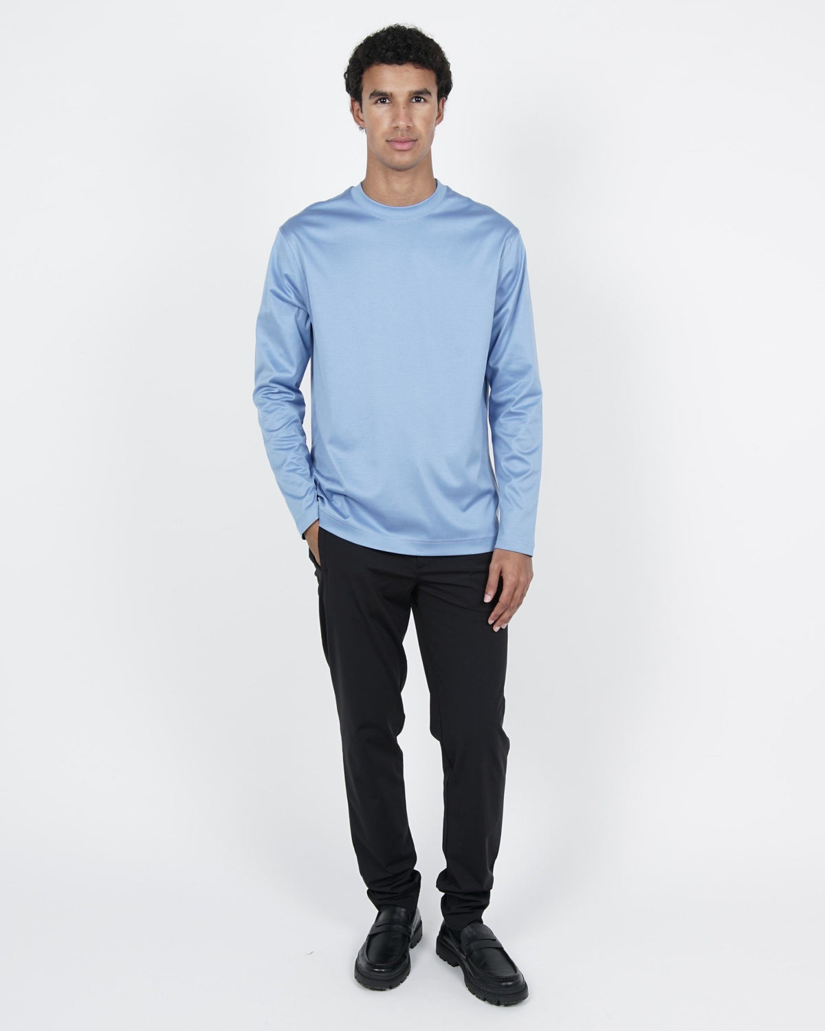 Blue Long-Sleeve T-Shirt