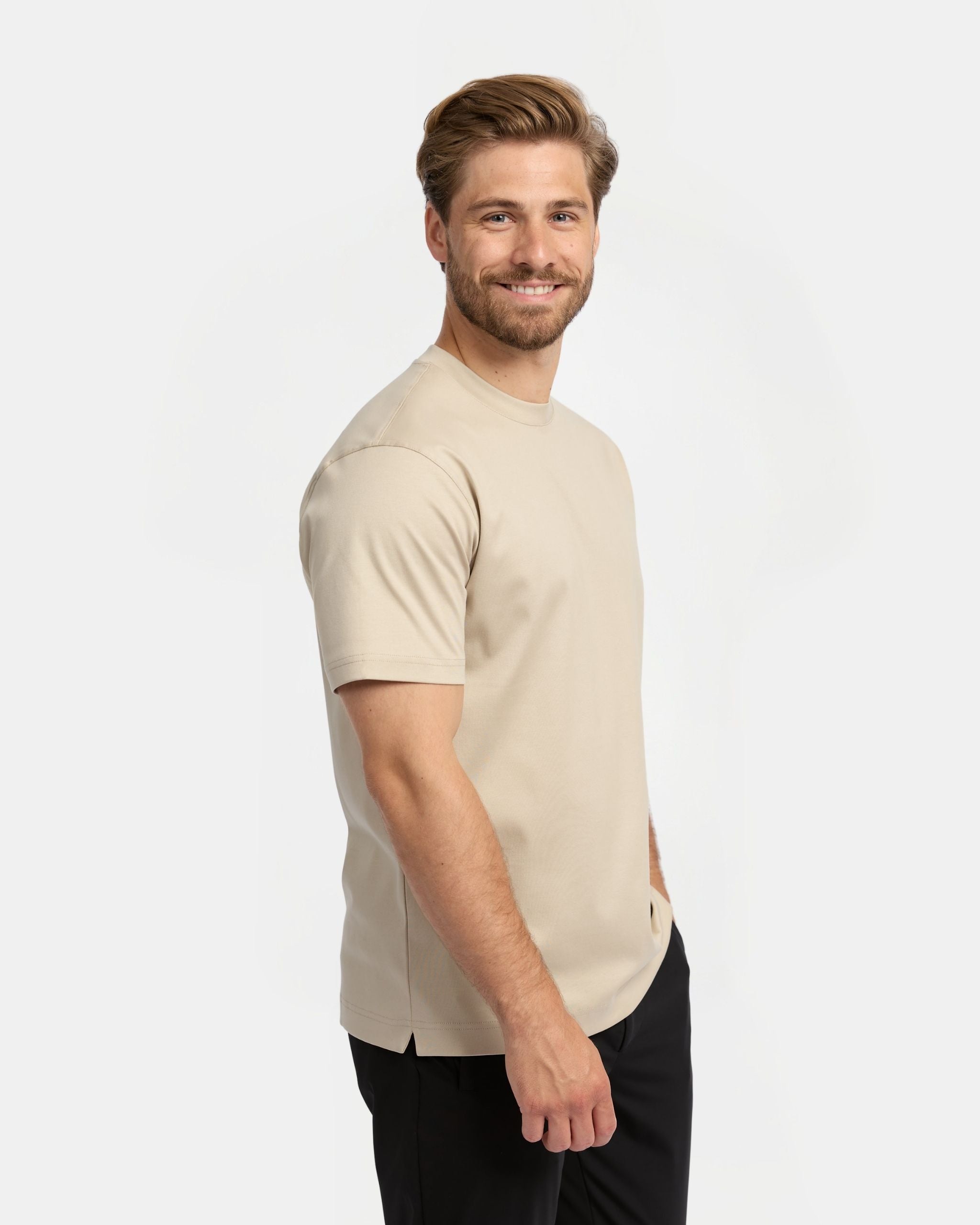 Beige Supima T-Shirt