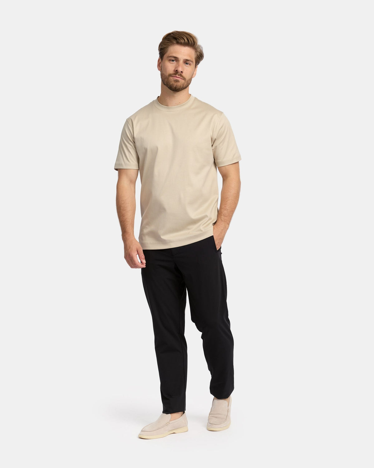 Beige Supima T-Shirt