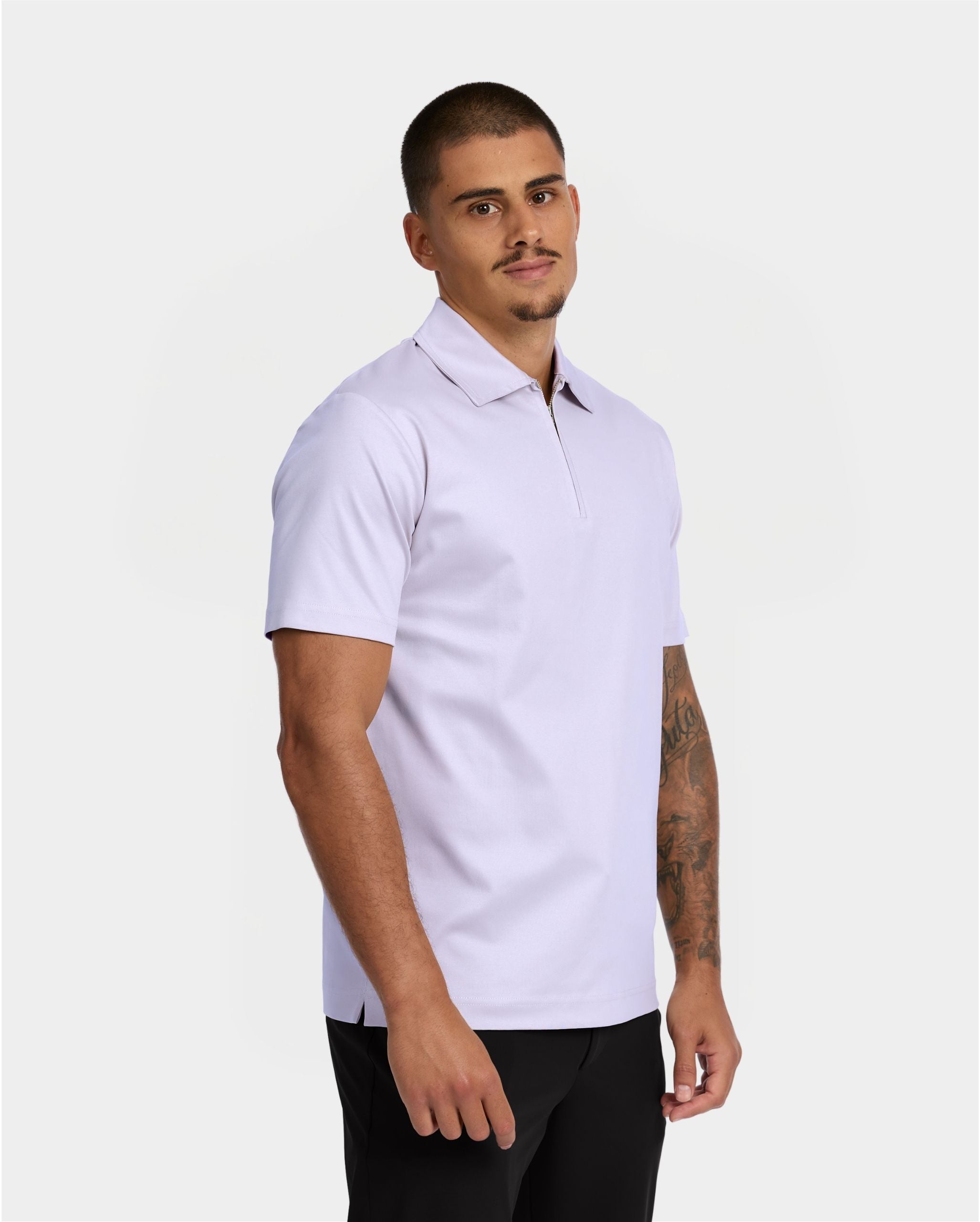 Lavender Polo Half-Zip