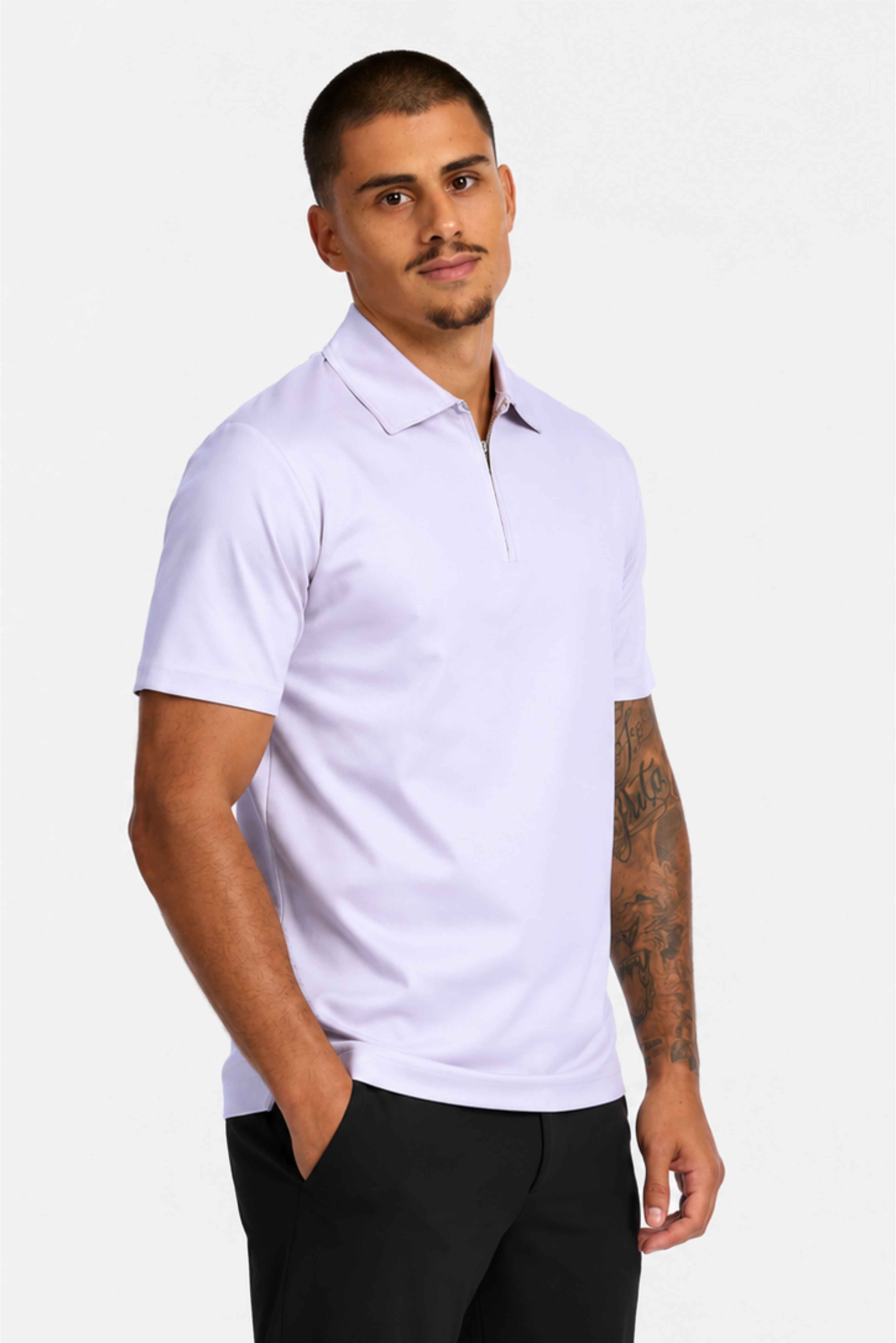 Lavanda Polo Half-Zip