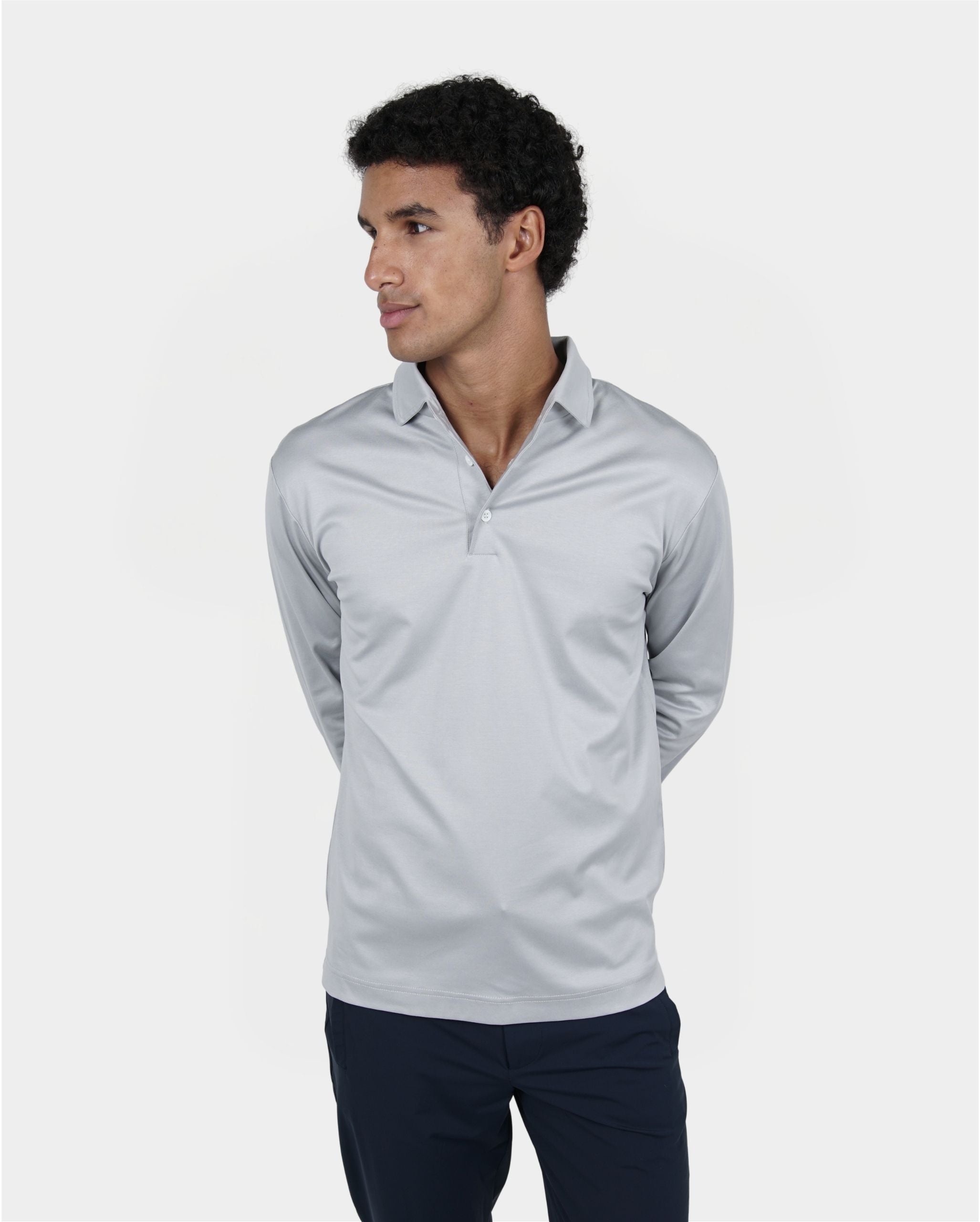 Grigio Longsleeve Polo