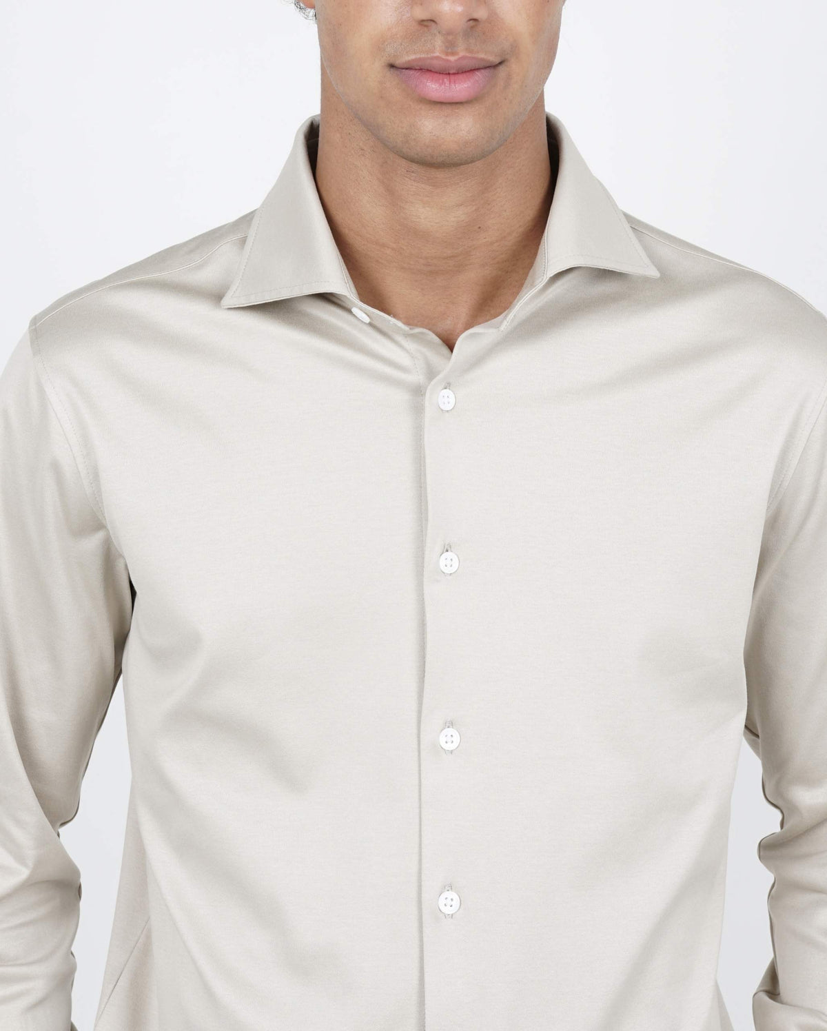 Beige Overhemd