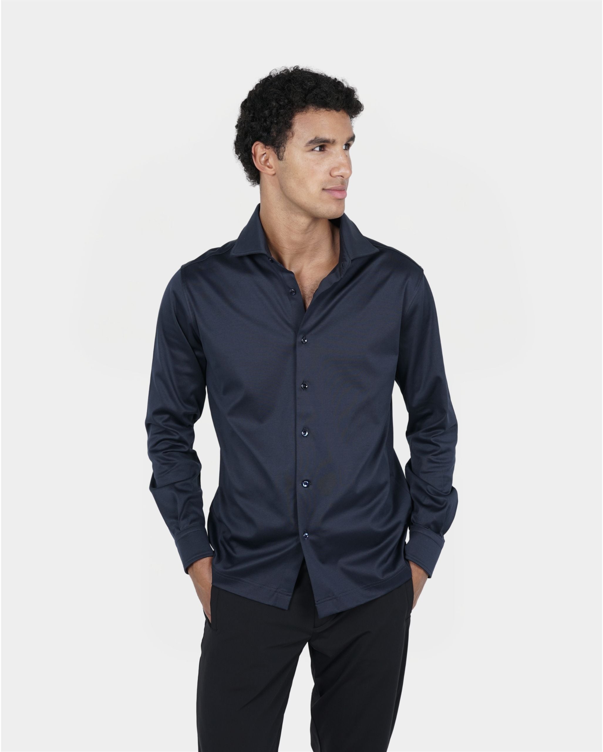 Dark Navy Overhemd