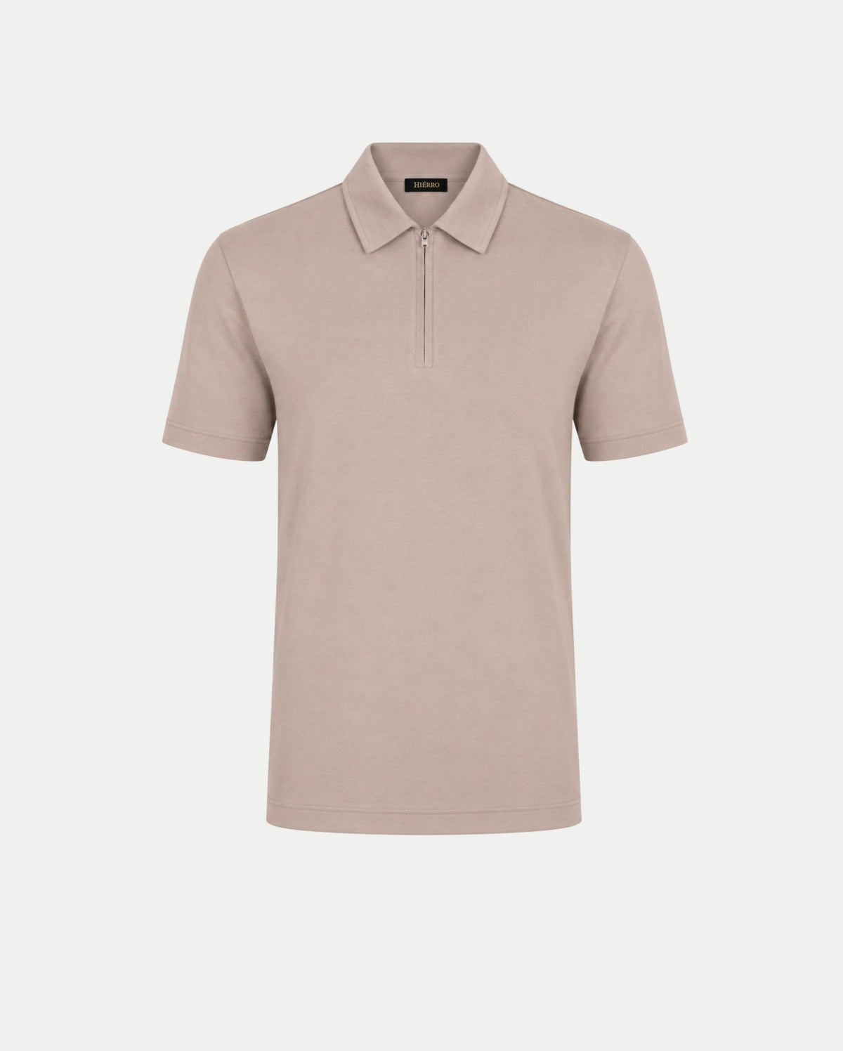 Taupe Polo Half-Zip
