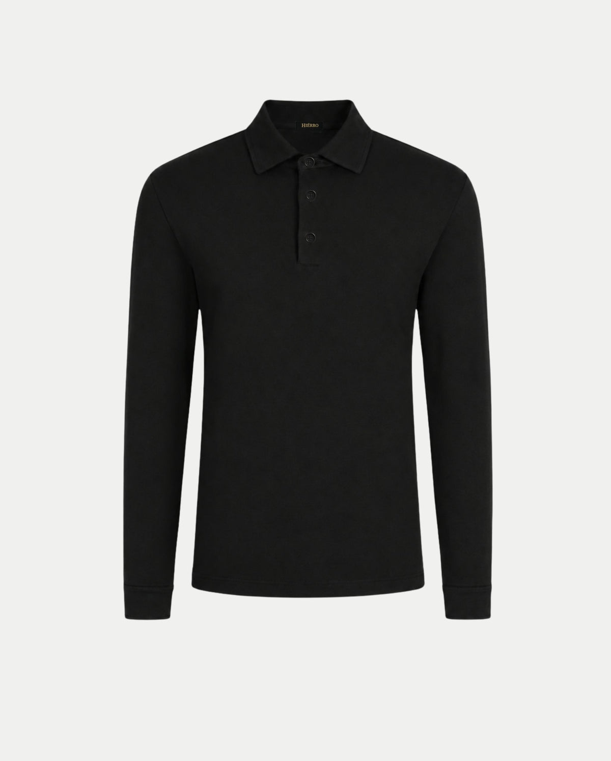 Pearl Black Longsleeve Polo