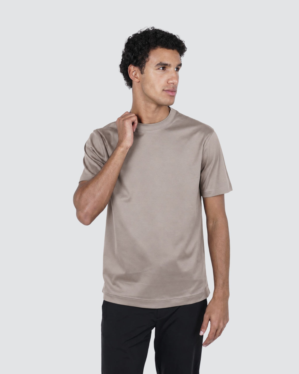 Mid Taupe Supima T-Shirt