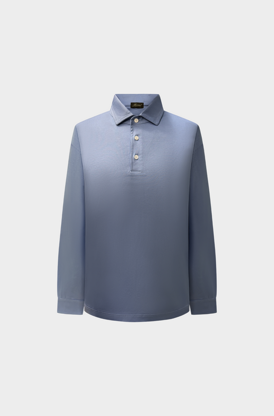 Pag Blue Lange Mouwen Polo