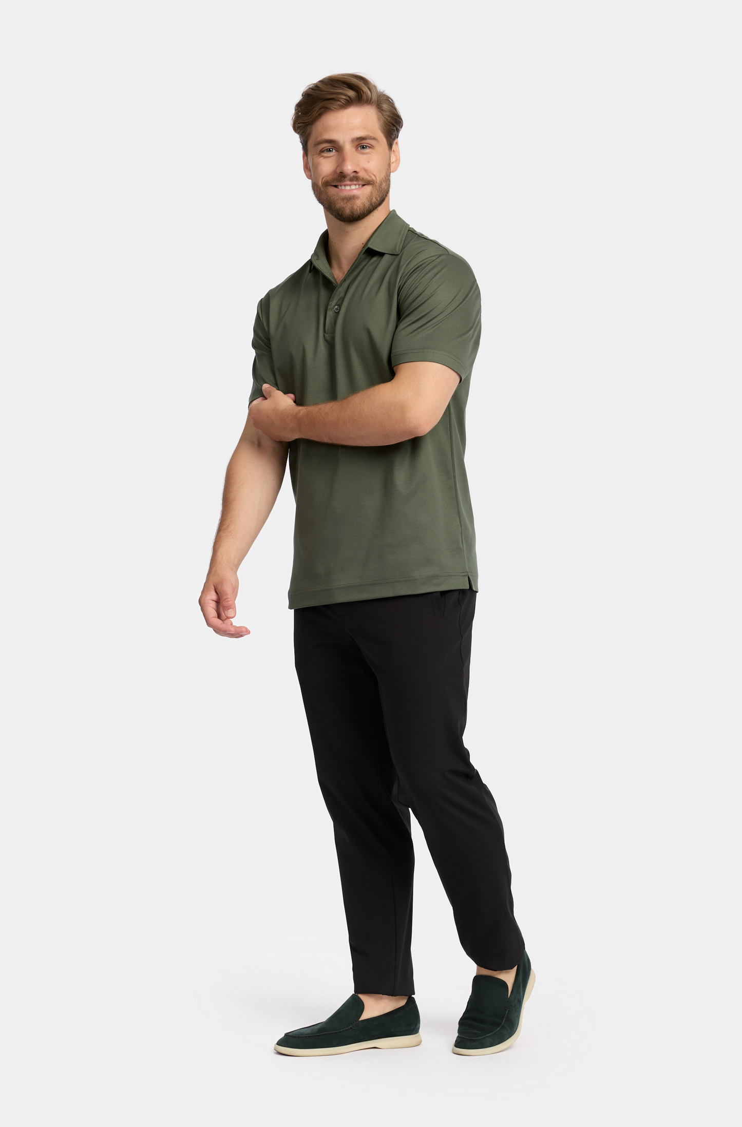 Edera Army Green Polo