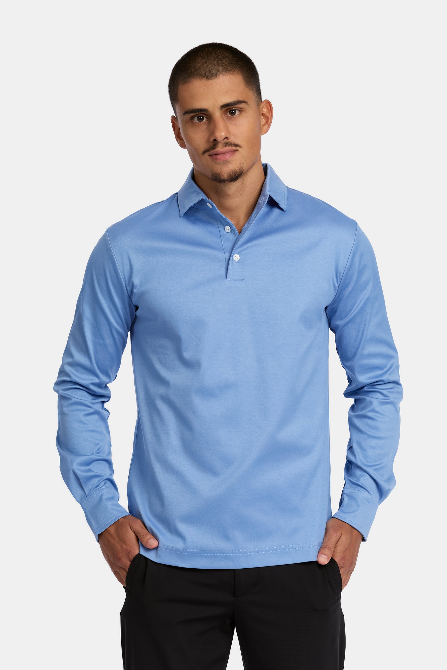 Pag Blue Lange Mouwen Polo
