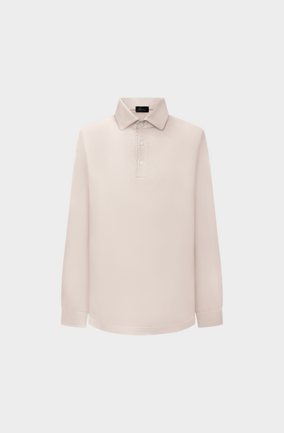 Perla Pearl Grey Lange Mouwen Polo