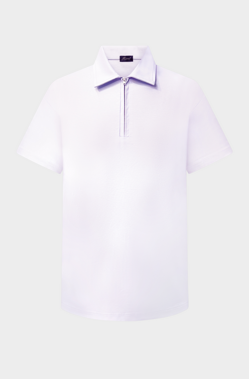 Lavanda Blue Polo Halve Zip