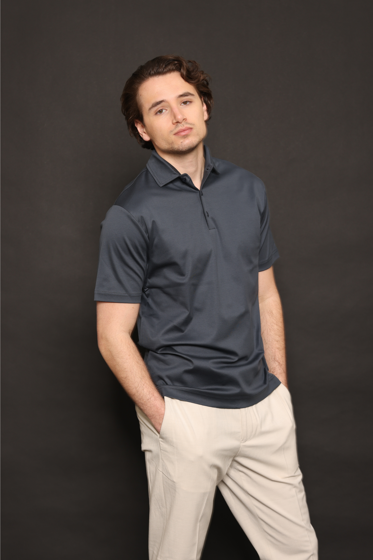 Slate Blue Polo