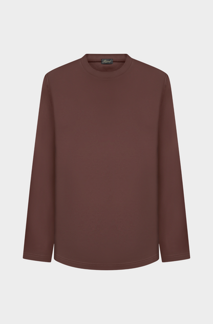 Ebano Brown Lange Mouwen T-shirt