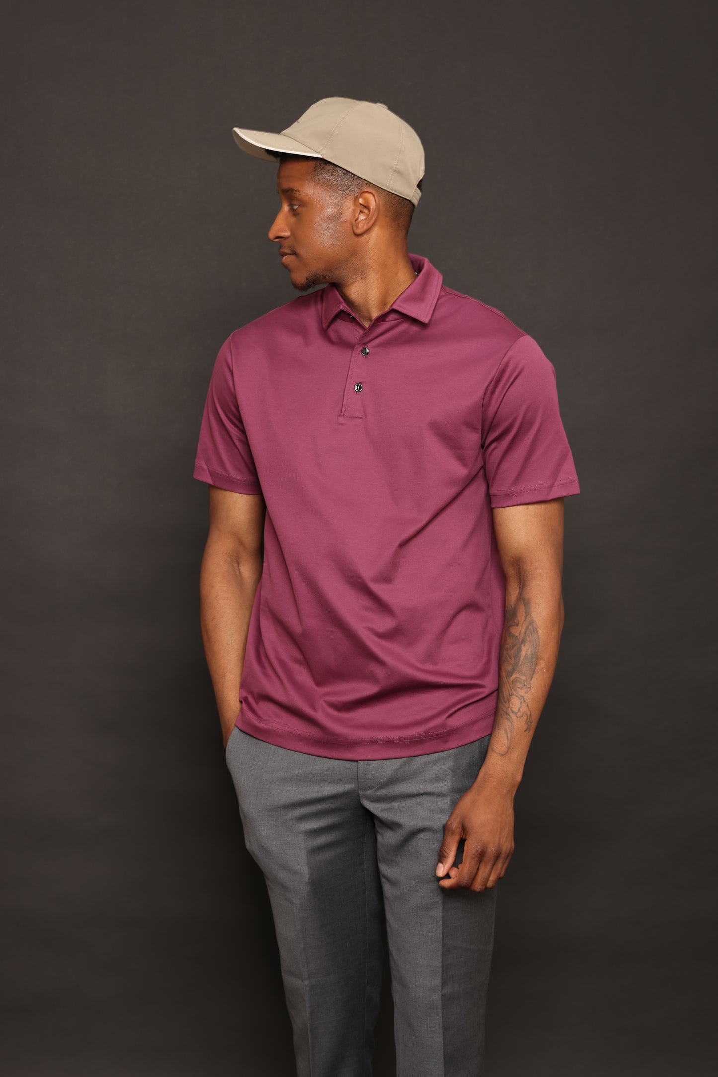 Aubergine Red Polo