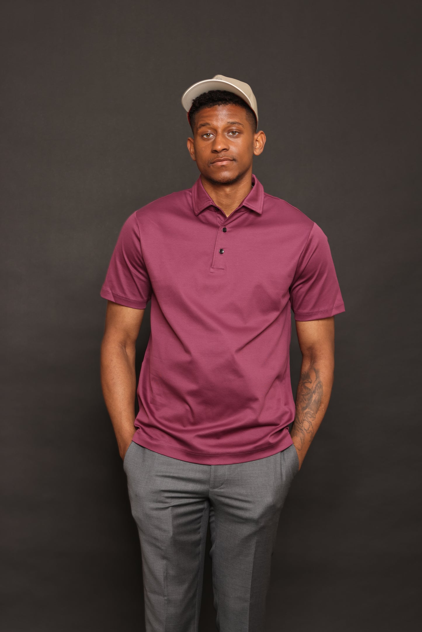 Aubergine Red Polo