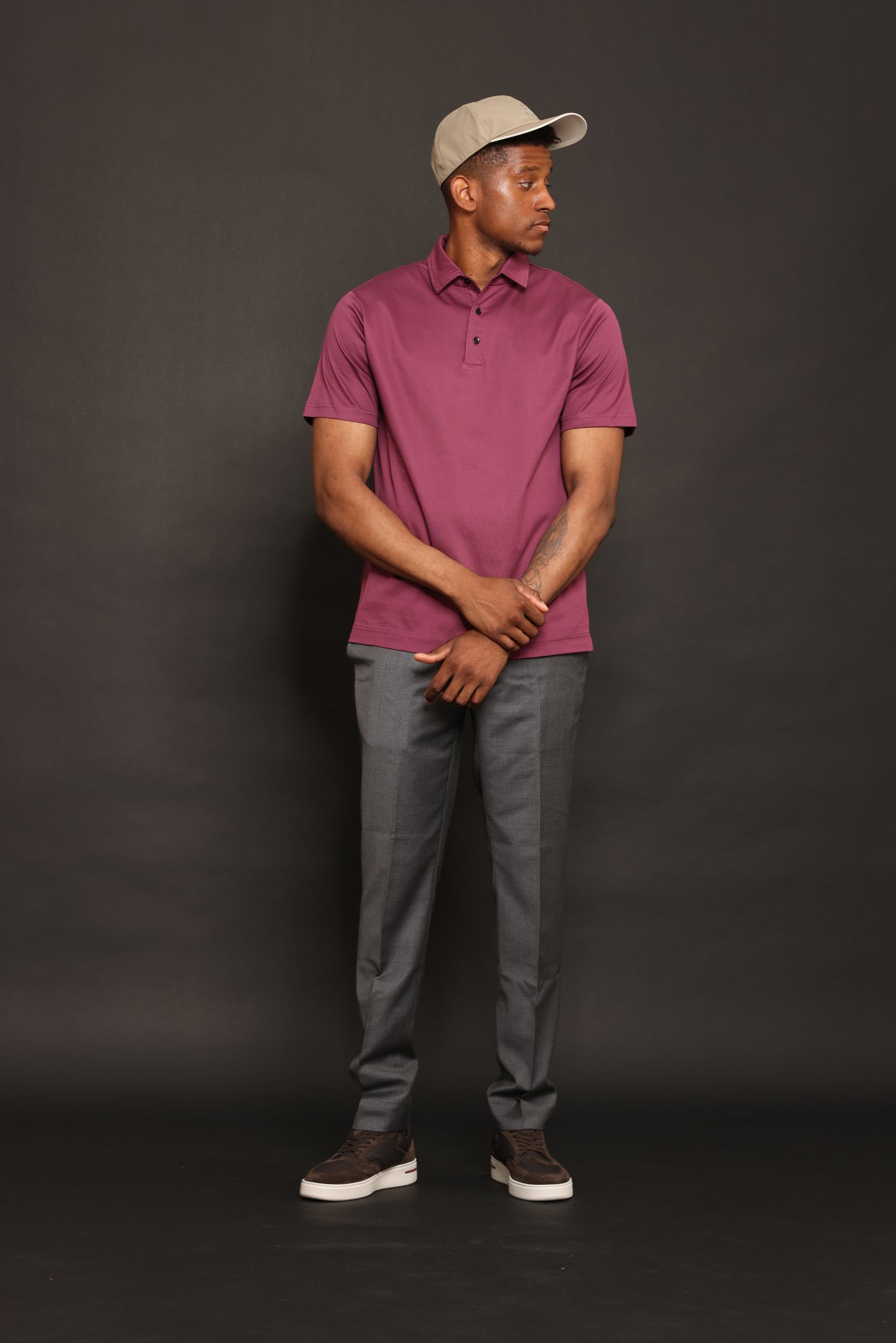 Aubergine Red Polo