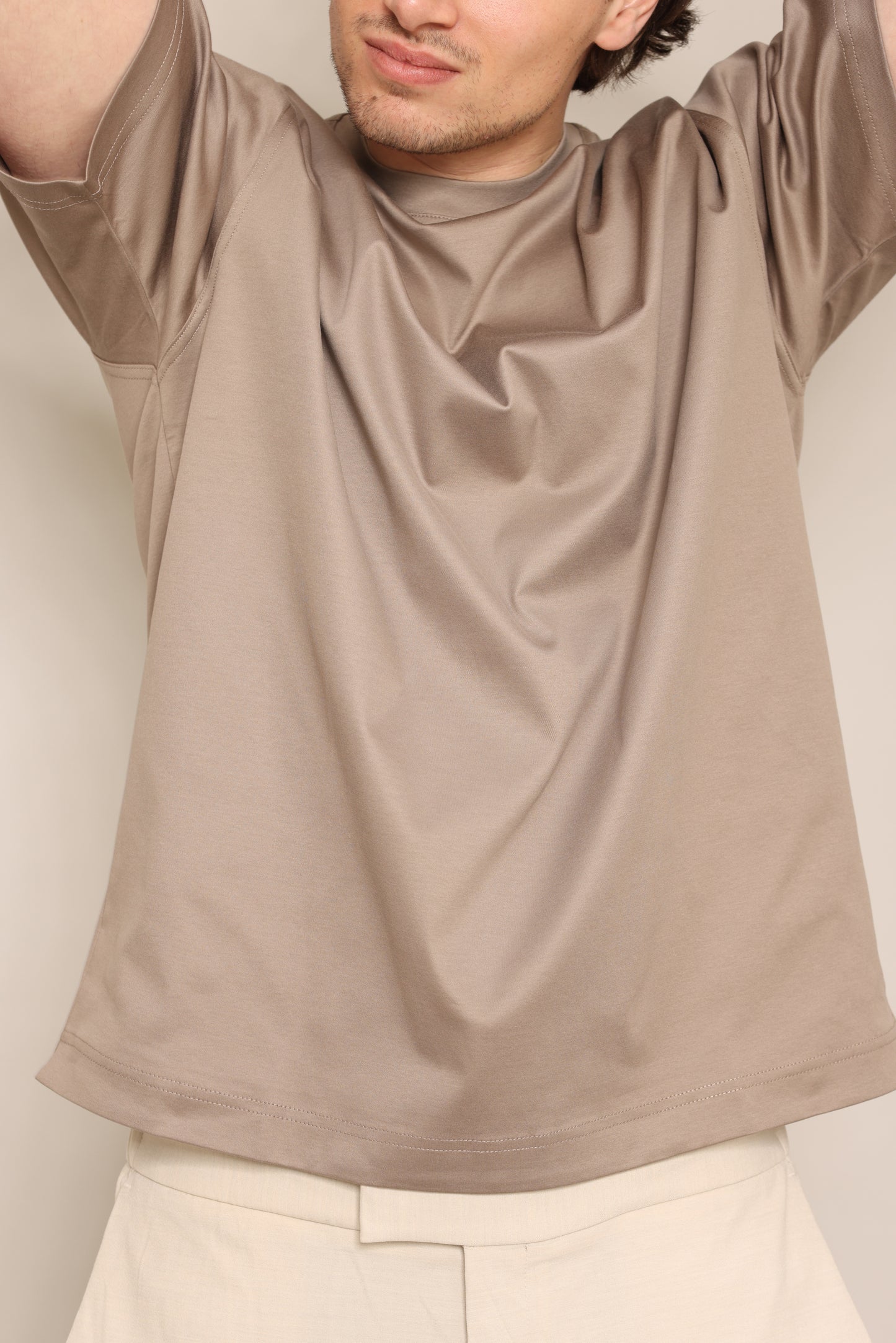 PIOMBO GREY OVERSIZED T-SHIRT
