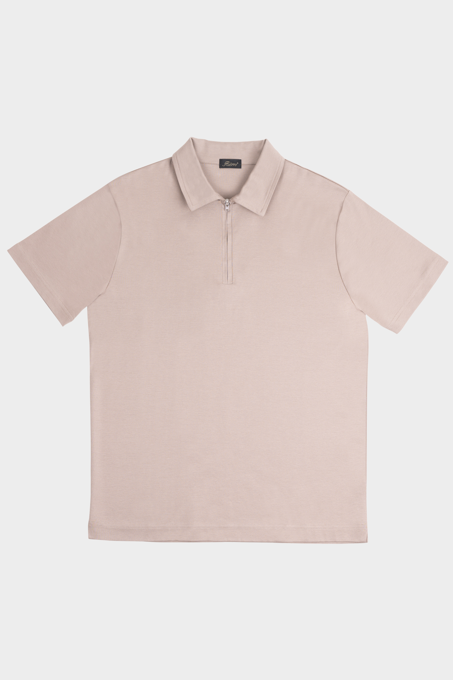 Piombo Grey Polo Half-Zip