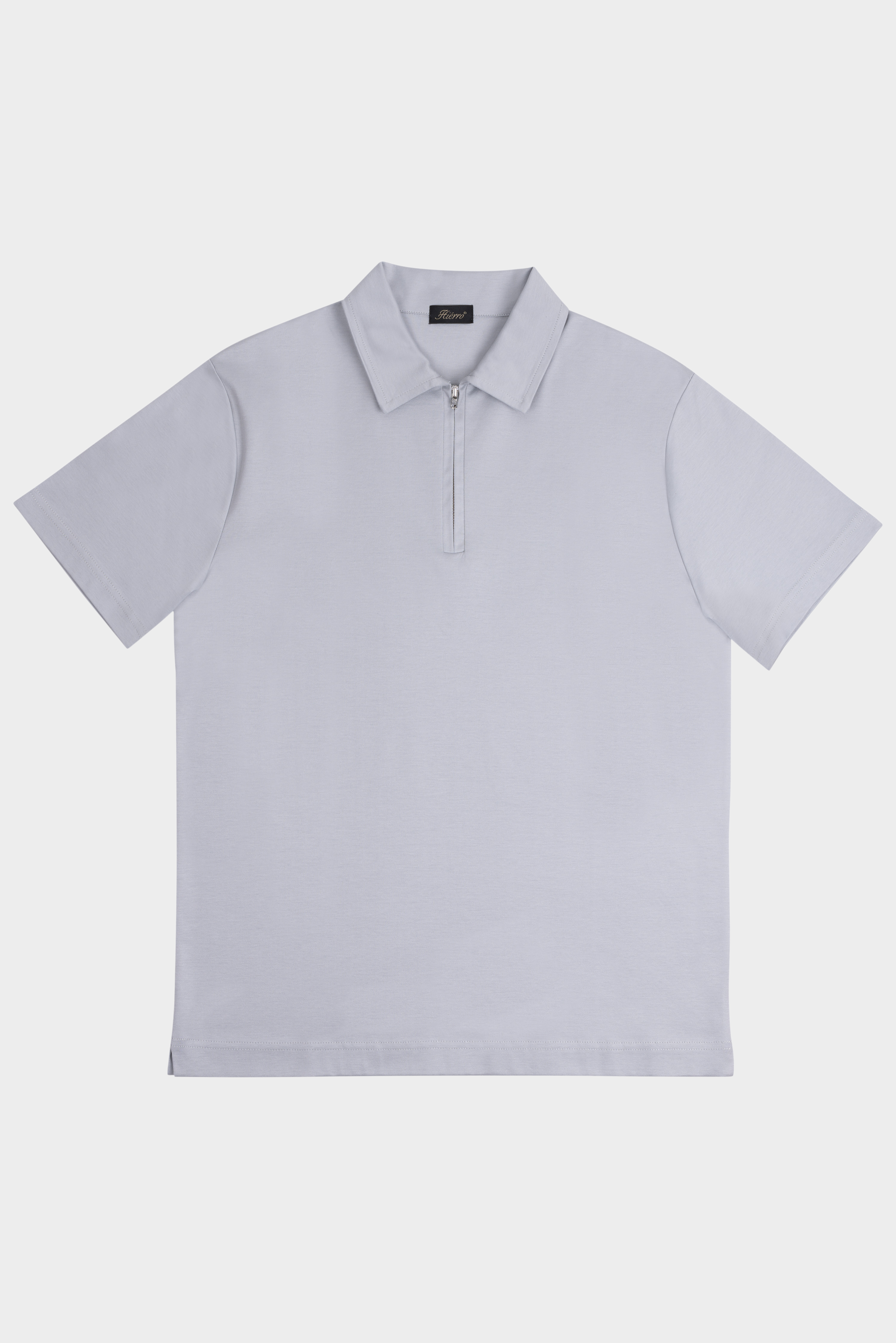Grigio Grey Polo Half-Zip