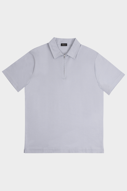Grigio Grey Polo Half-Zip