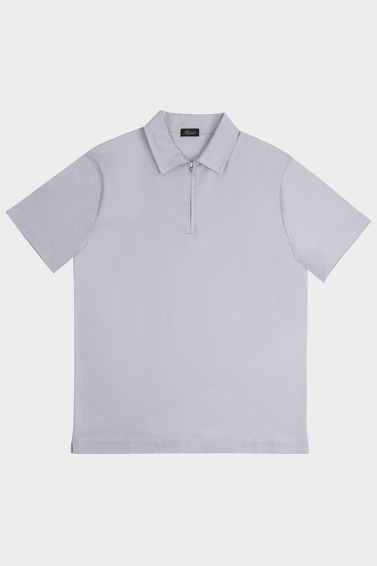 Grigio Grey Polo Half-Zip
