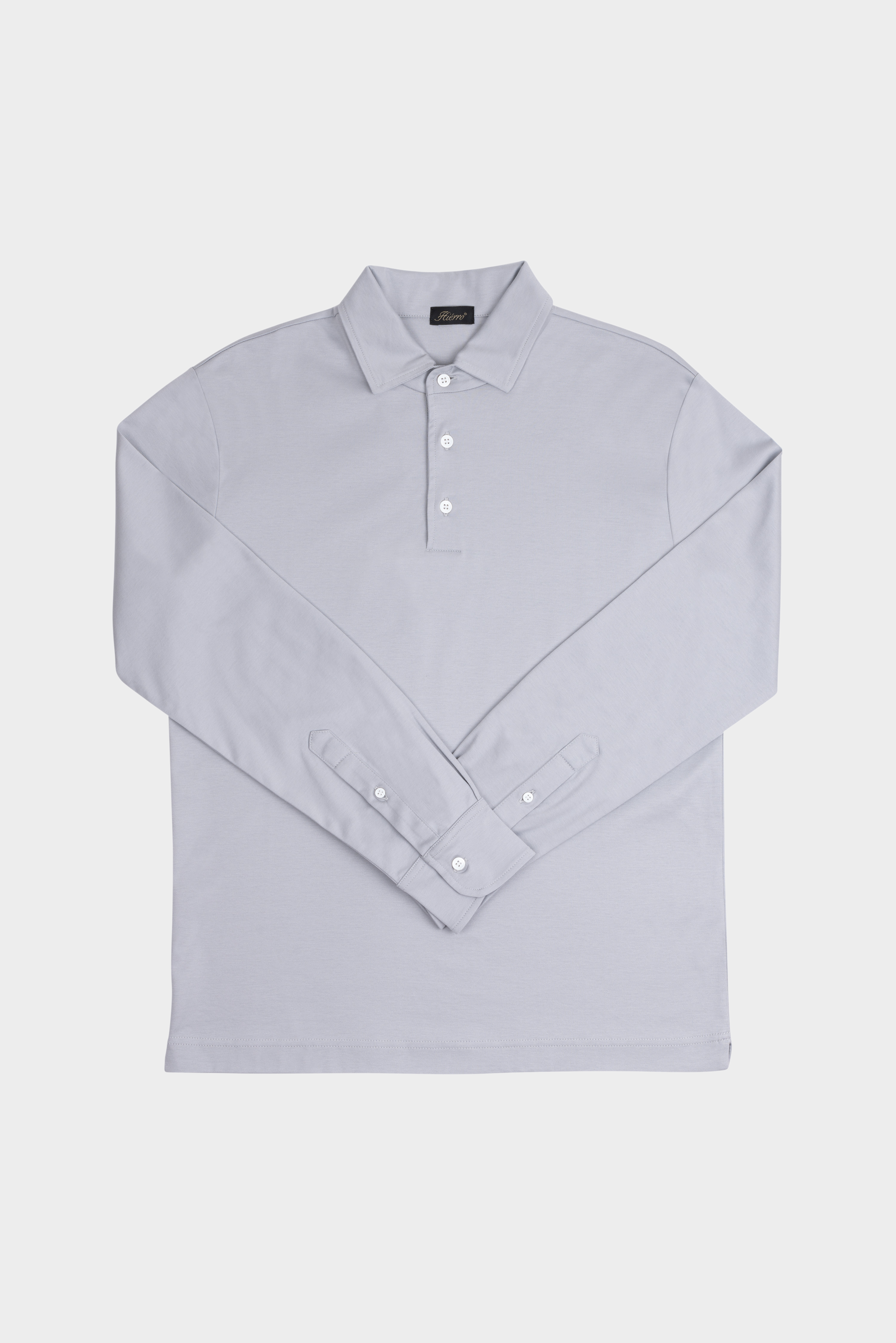 Grigio Grey Longsleeve Polo