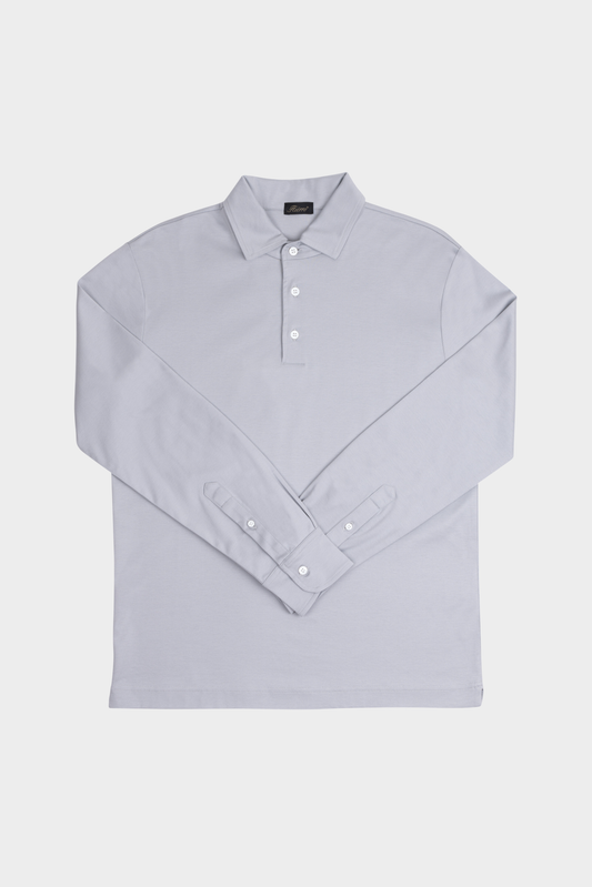 Grigio Grey Longsleeve Polo