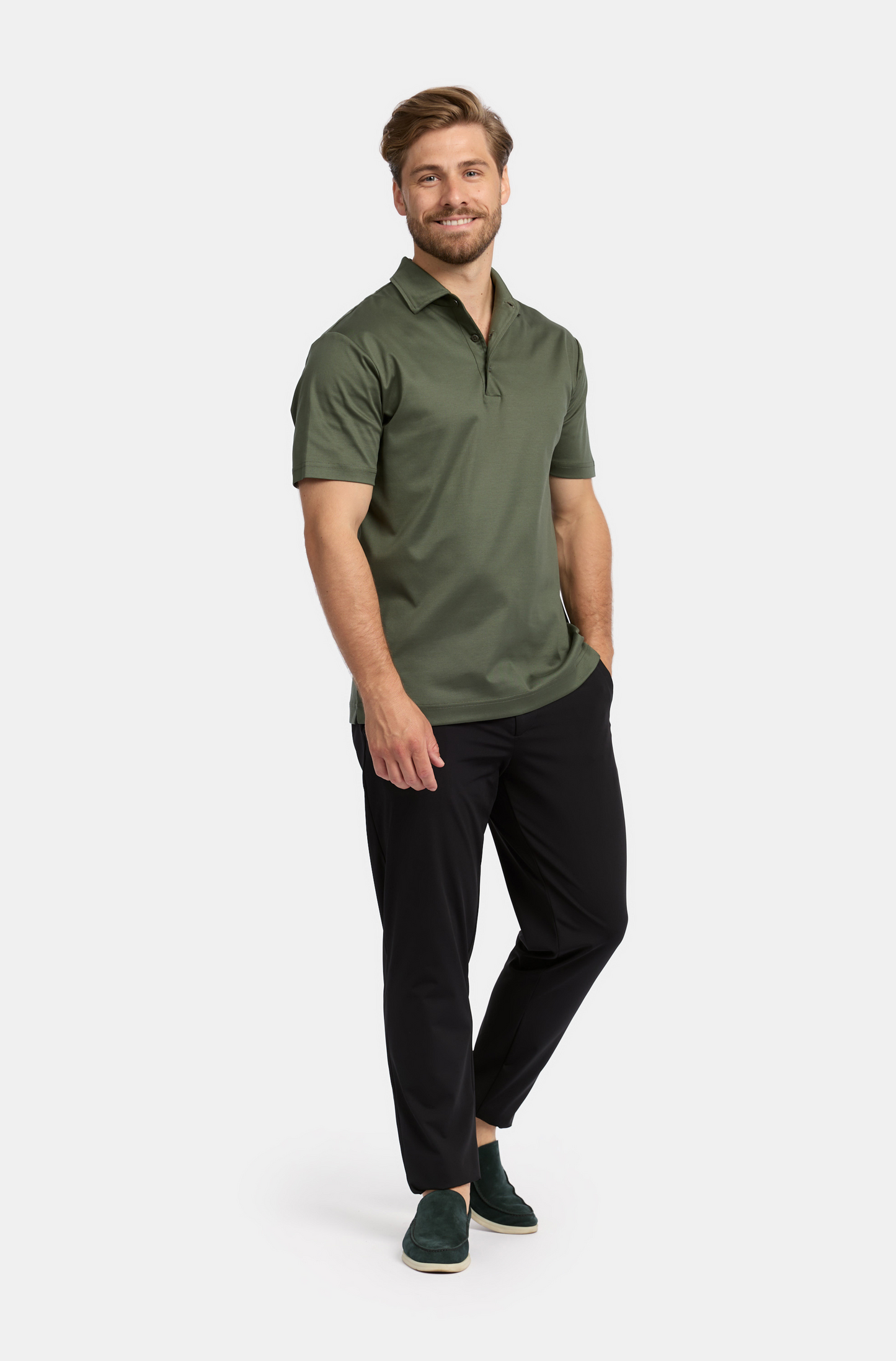 Edera Army Green Polo