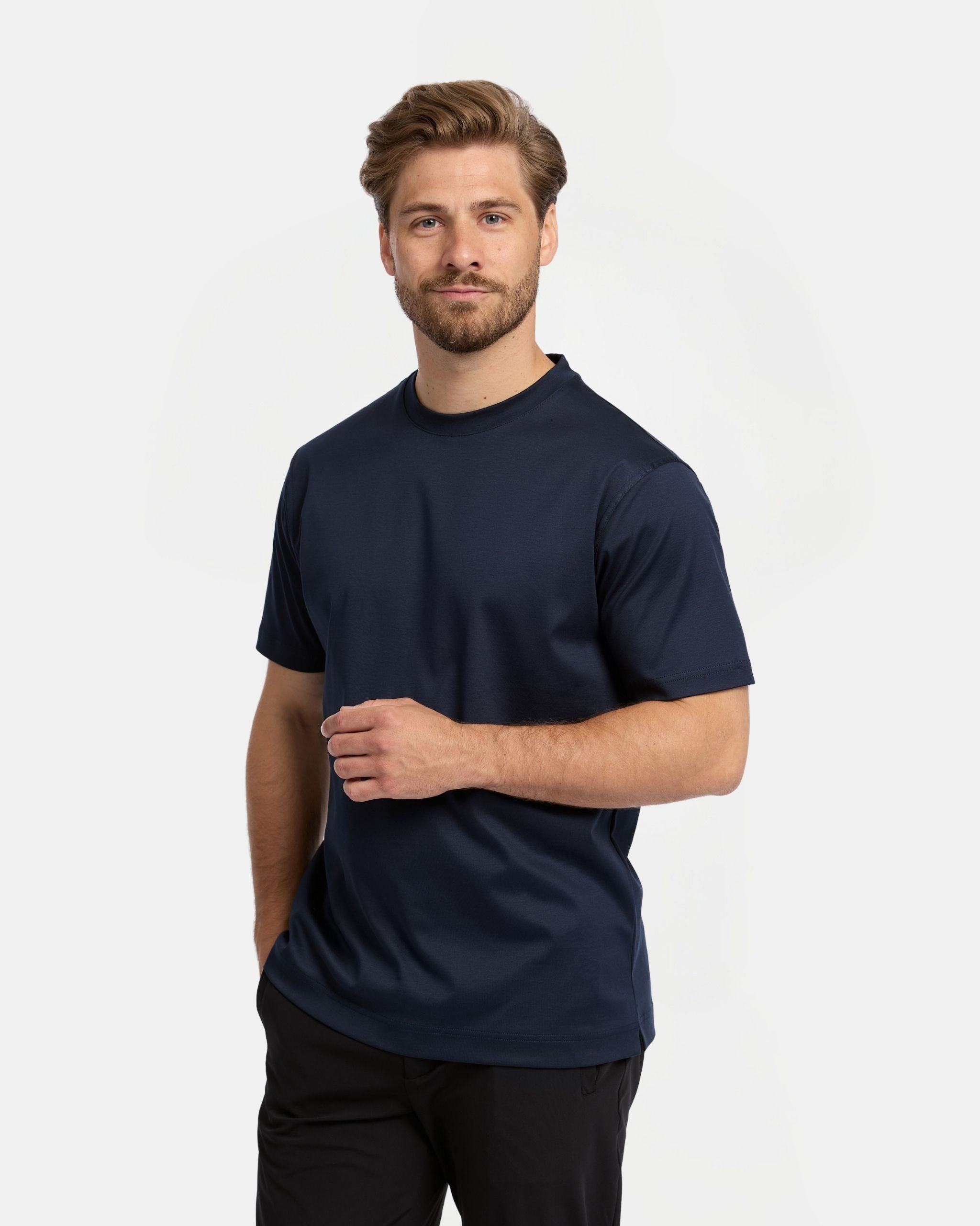 Donkerblauw T-shirt