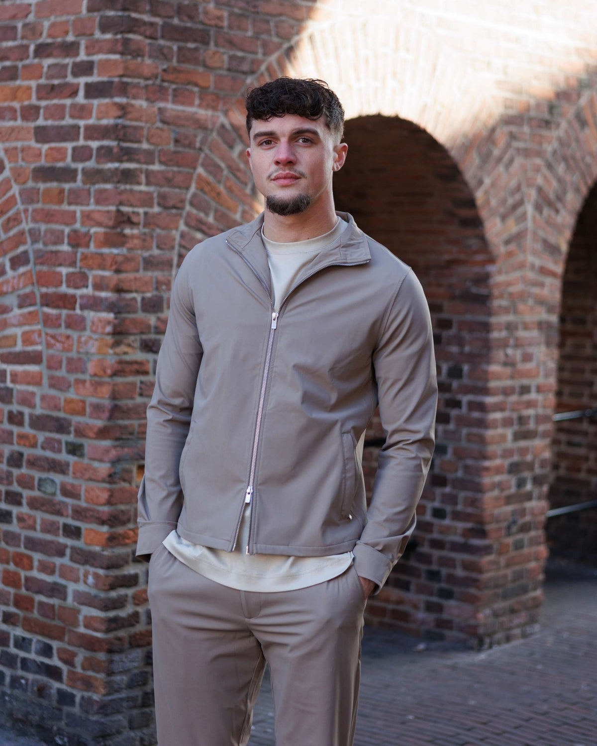 Dark Taupe Tech Suit