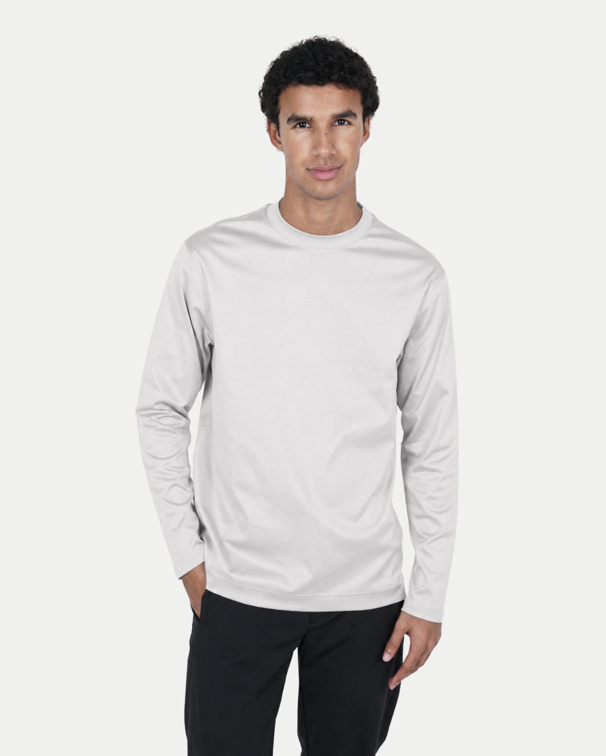 Pearl Grey Longsleeve T-Shirt