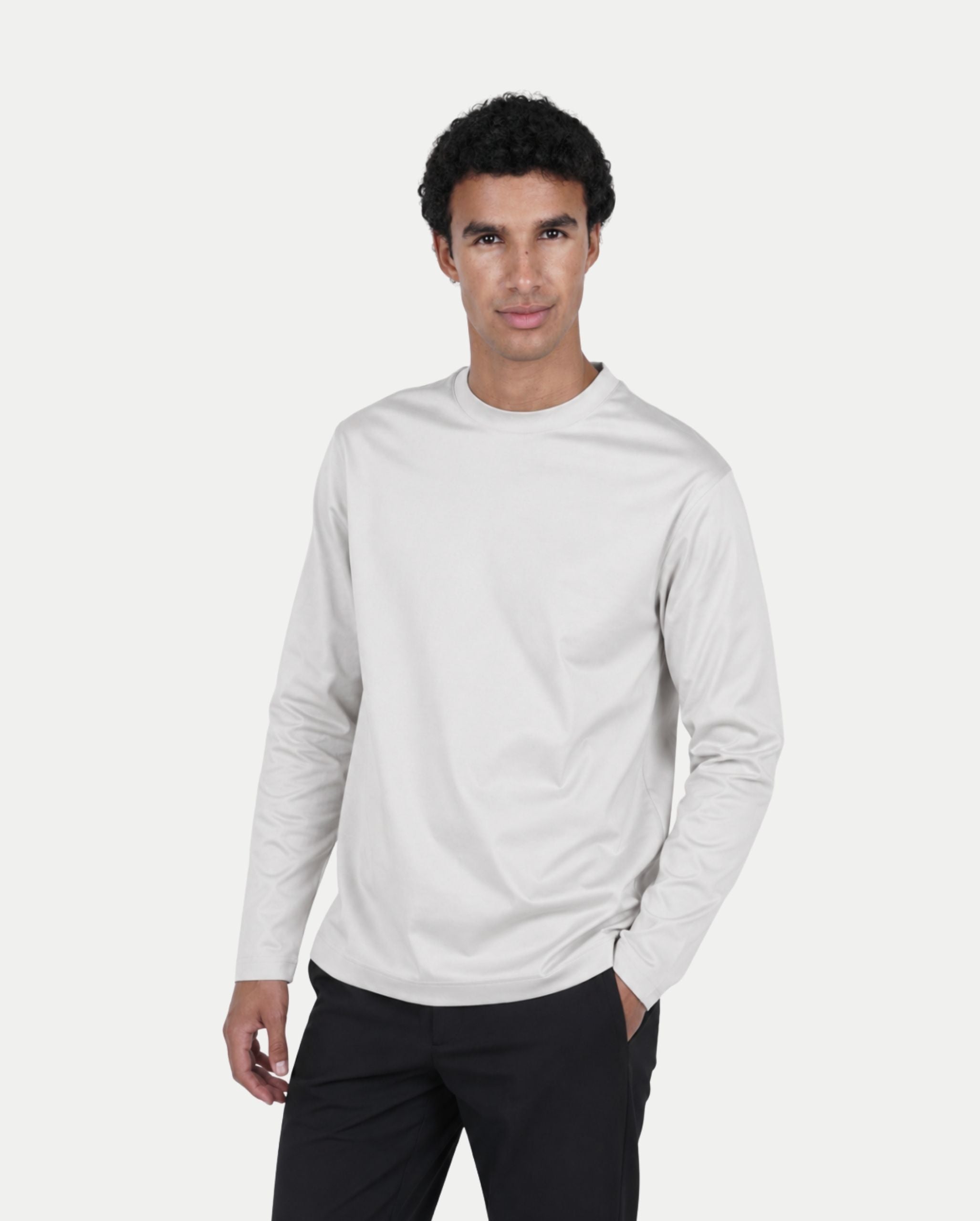 Pearl Grey Longsleeve T-Shirt
