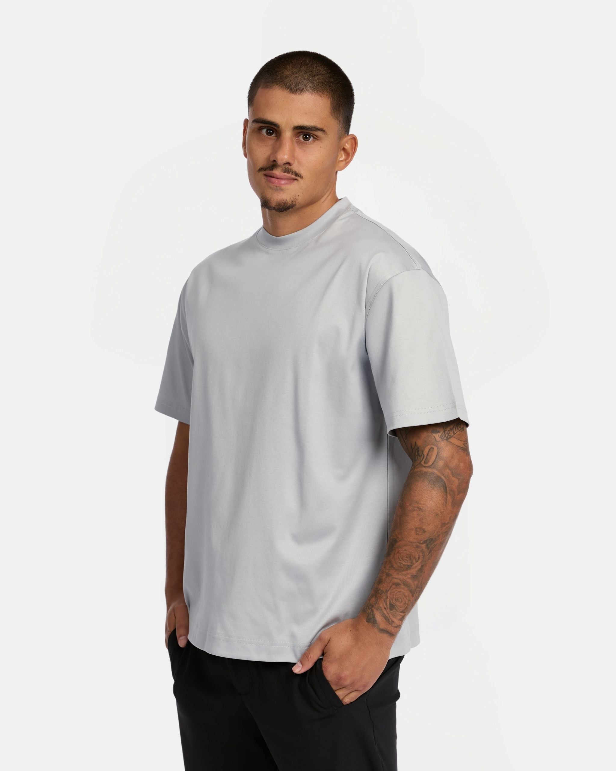 Grigio Supima Oversized T-Shirt