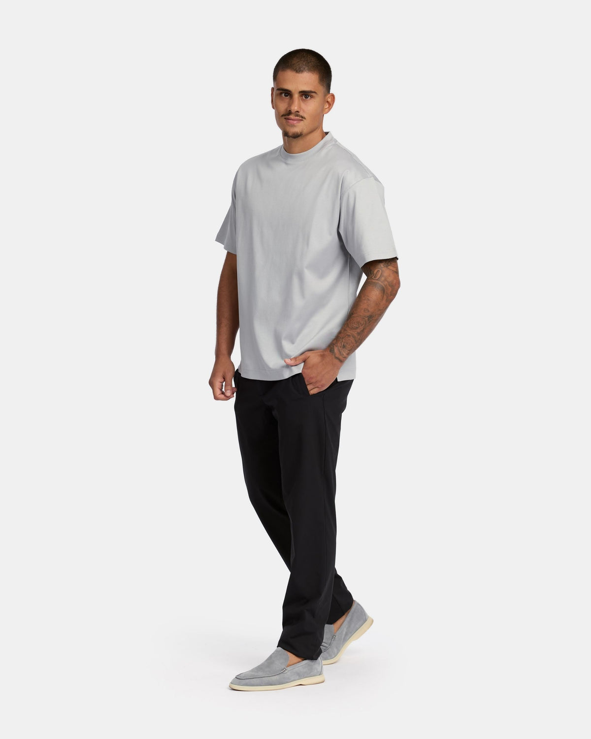 Grigio Supima Oversized T-Shirt