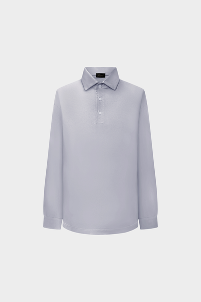 Grigio Grey Lange Mouwen Polo