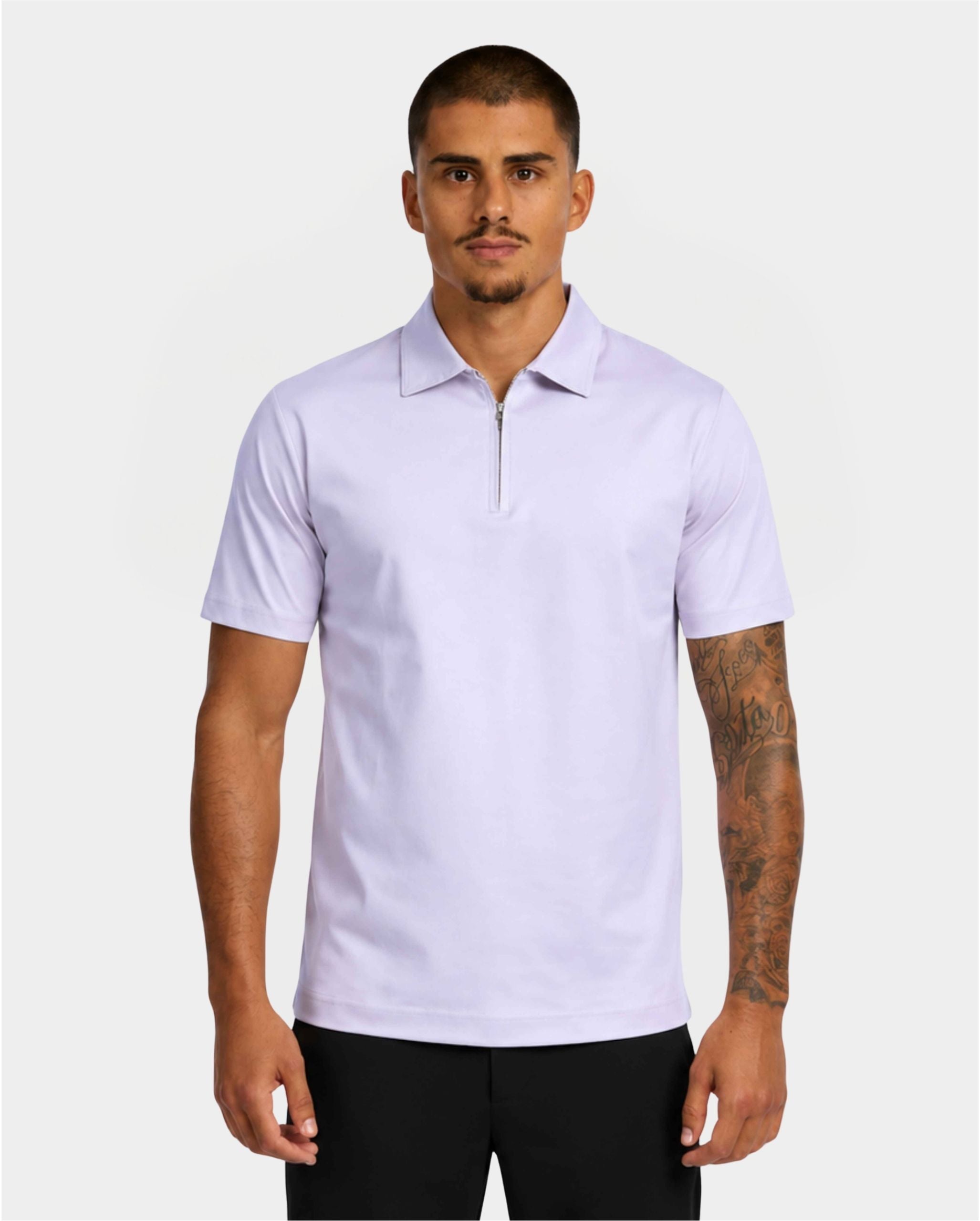Lavender Polo Half-Zip