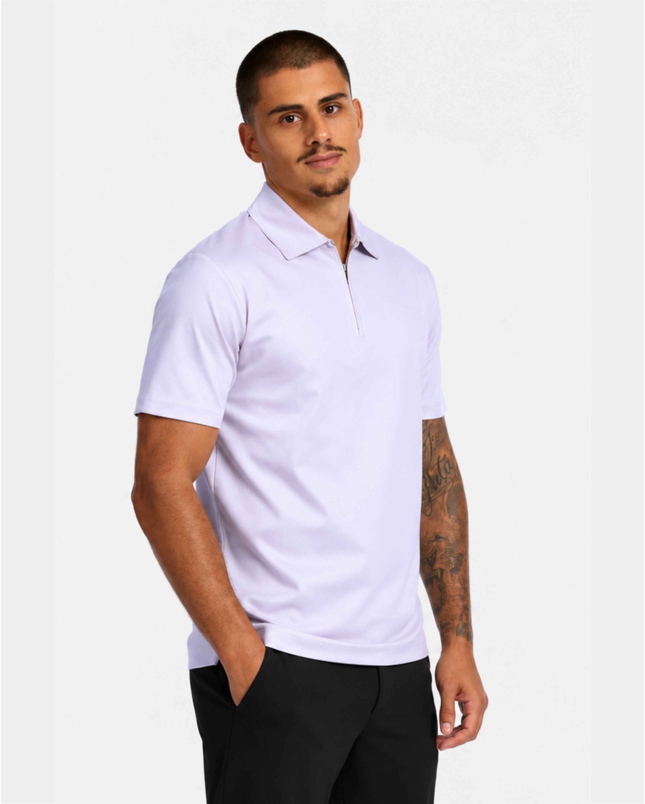Lavender Polo Half-Zip