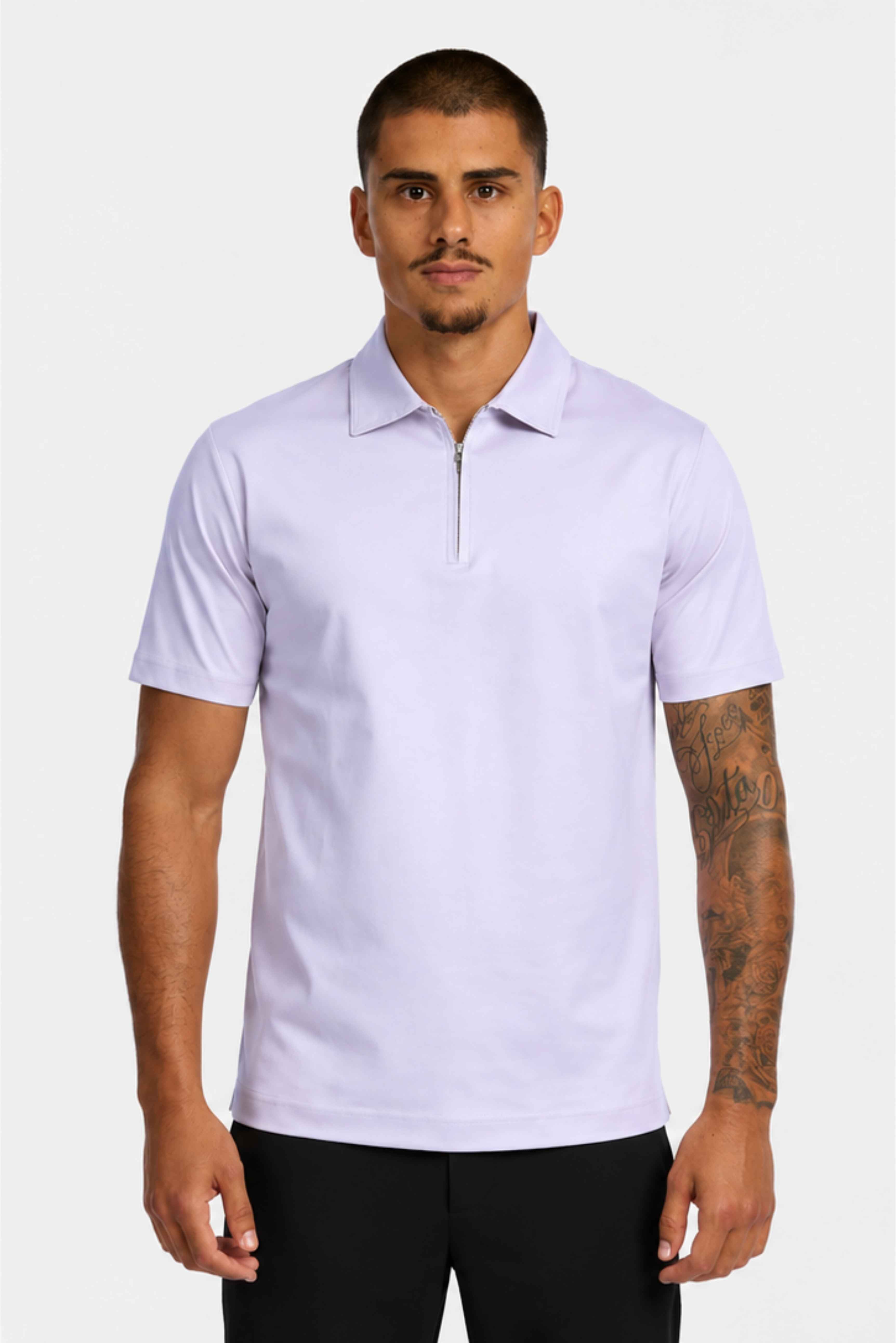 Lavanda Polo Half-Zip