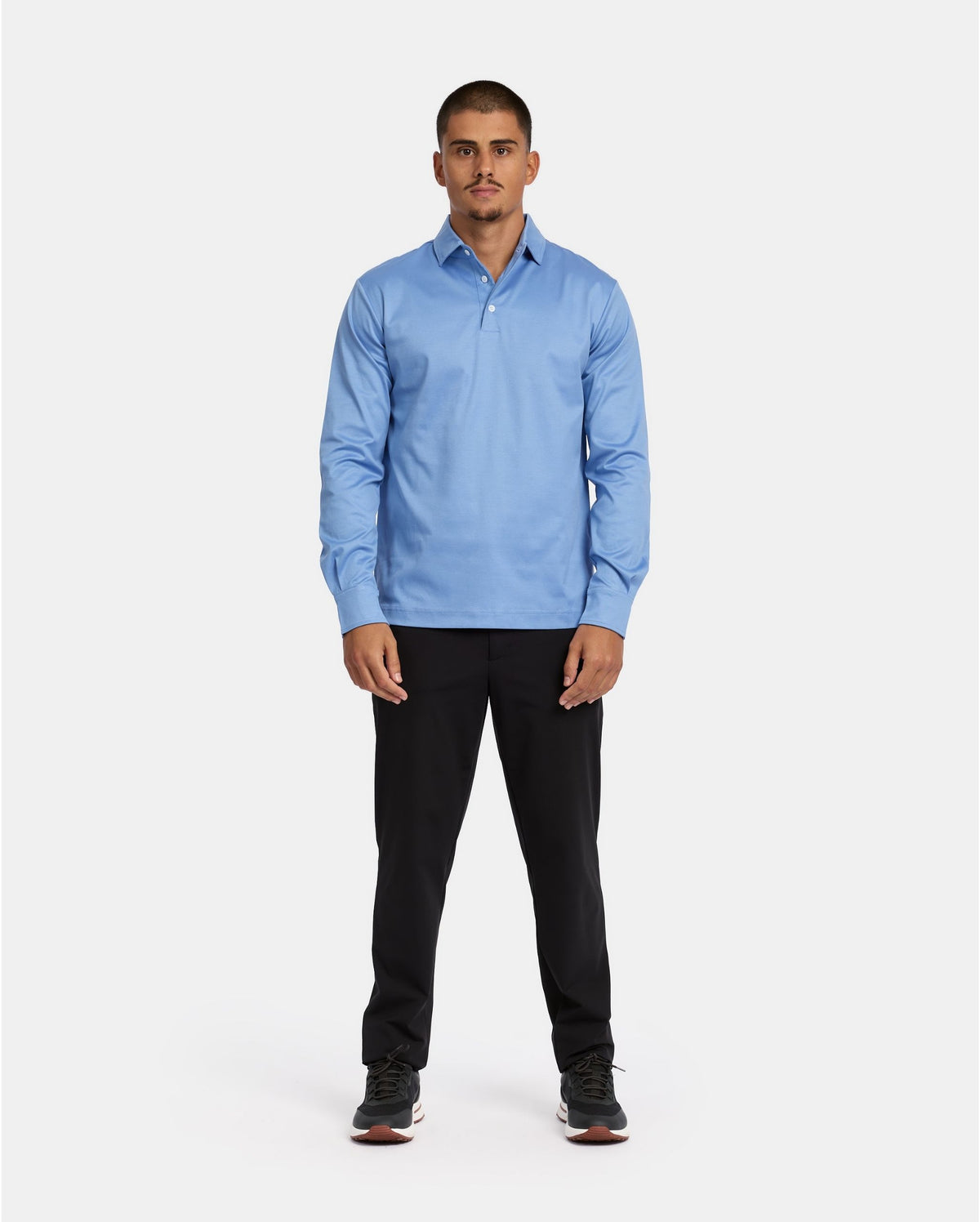 Blue Longsleeve Polo