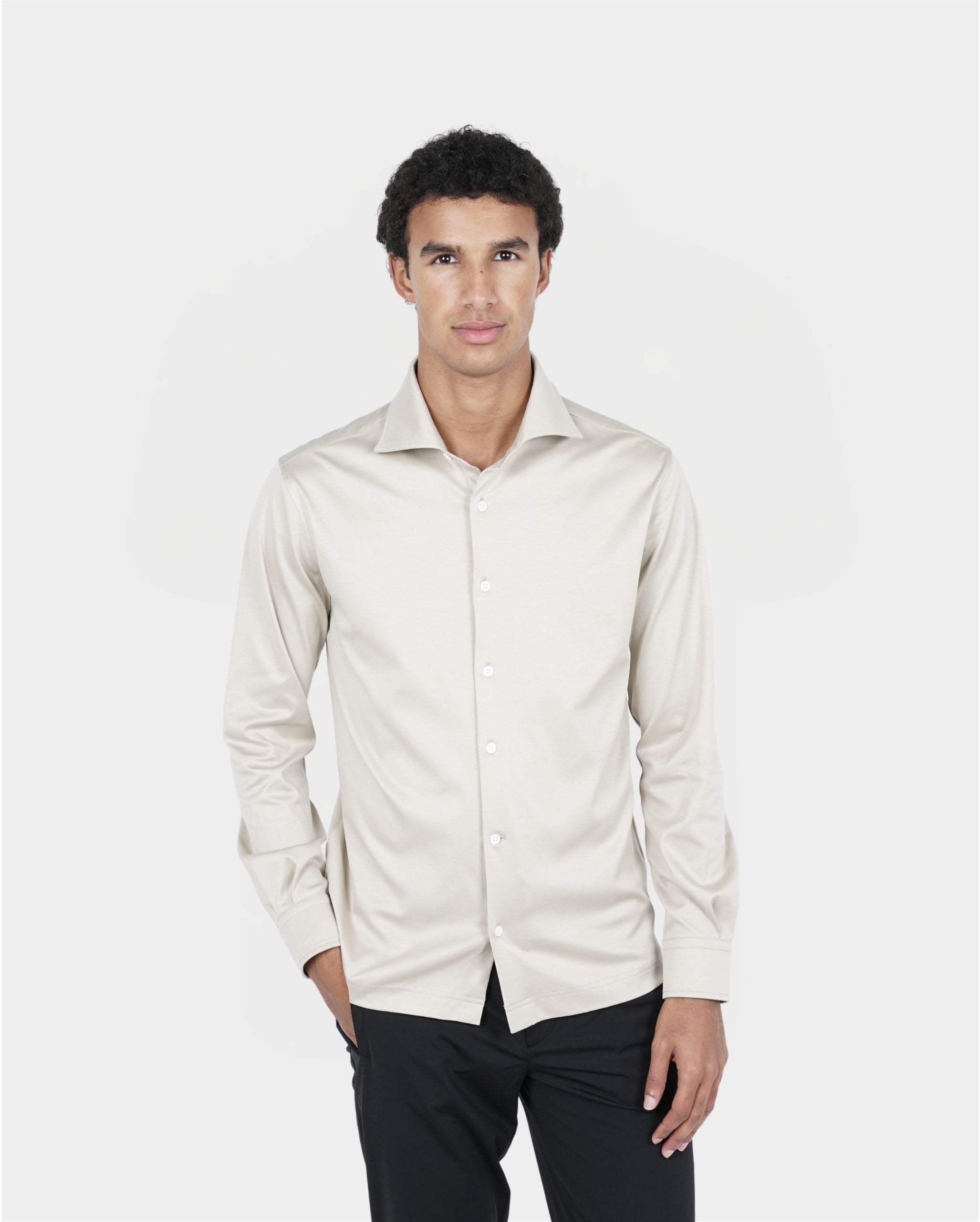 Beige Overhemd