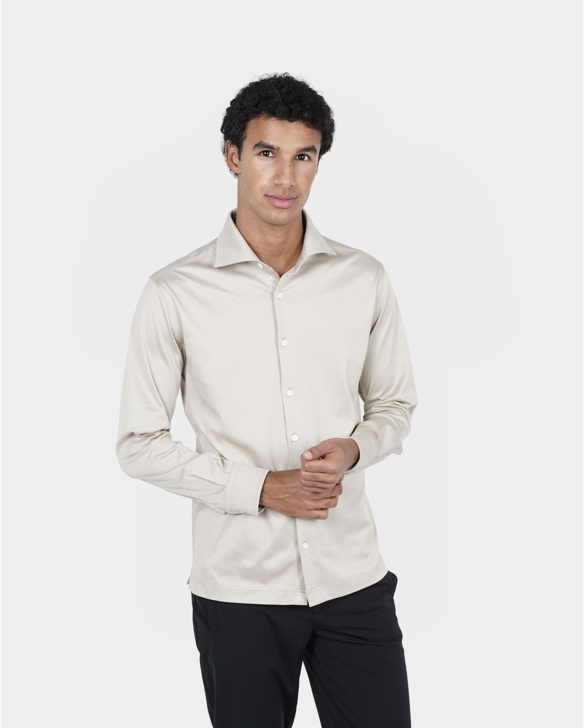 Beige Overhemd