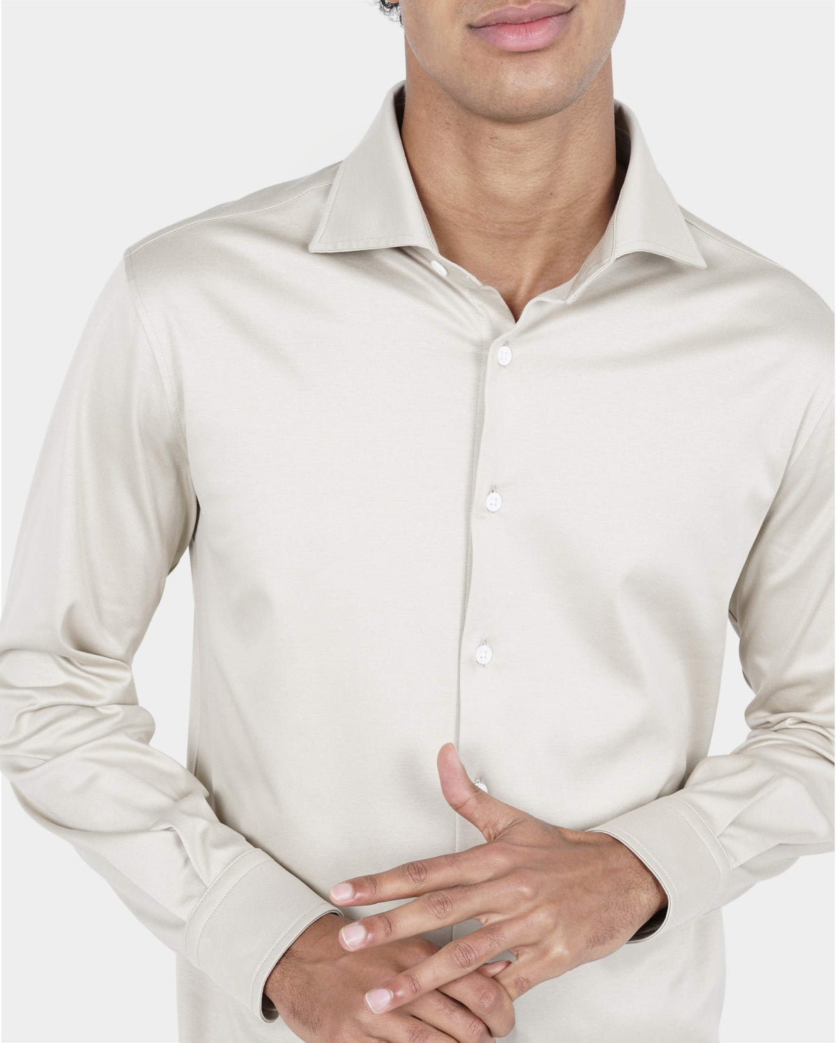 Beige Overhemd