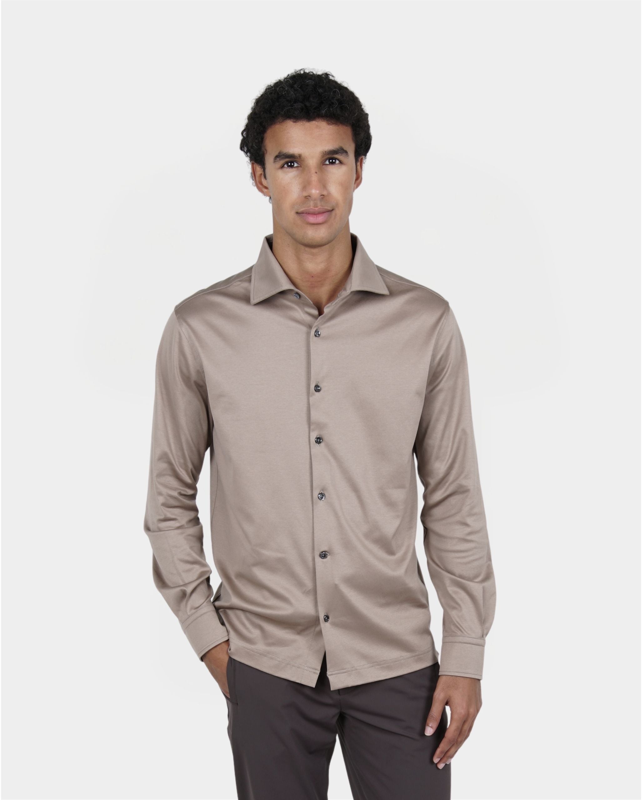 Mid Taupe Overhemd