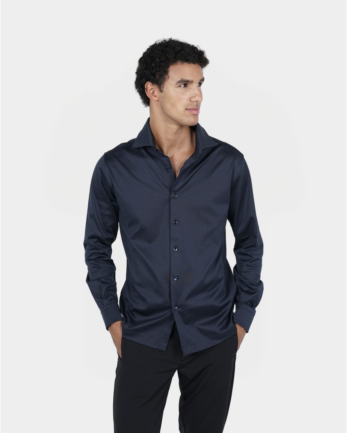 Dark Navy Overhemd