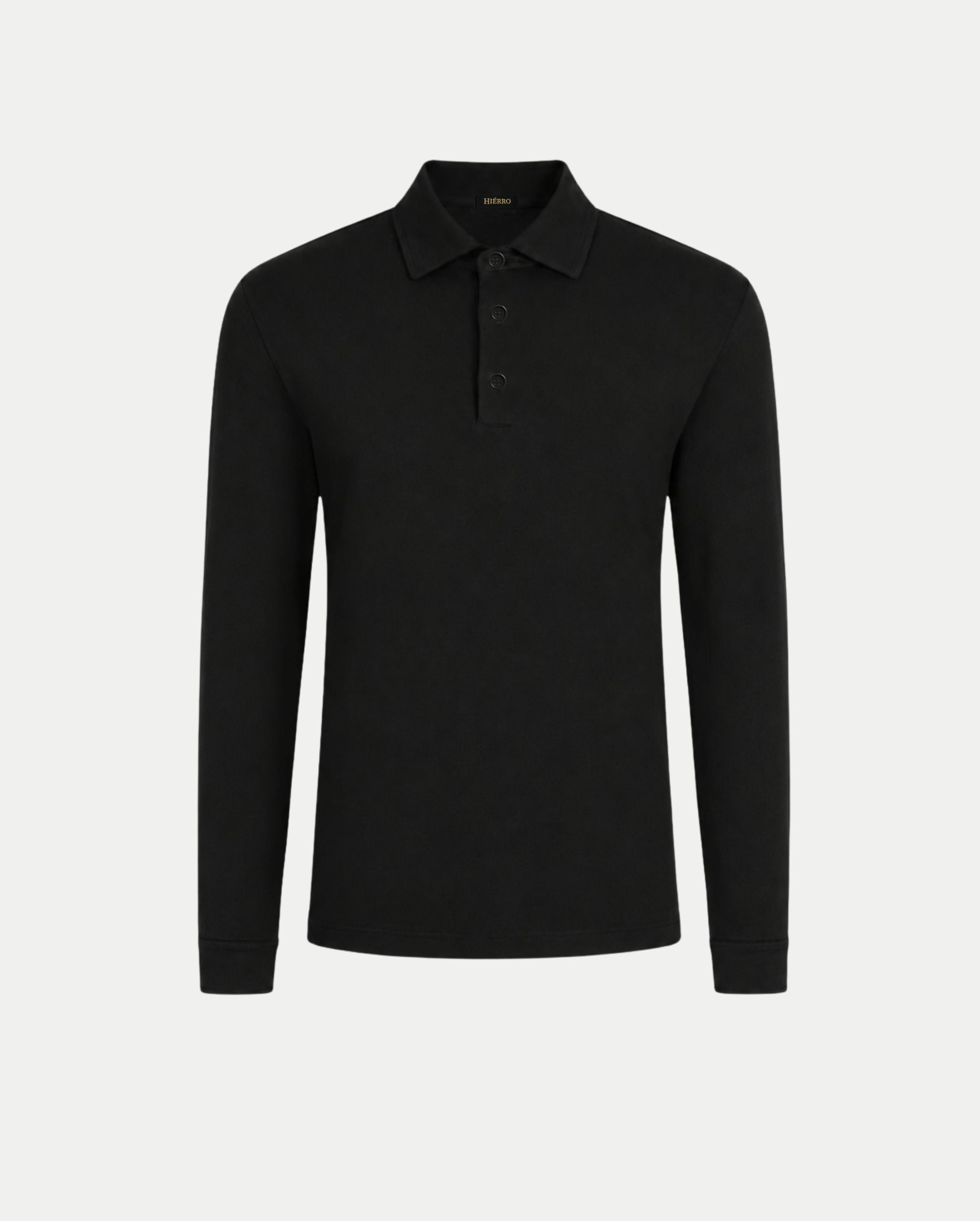 Pearl Black Longsleeve Polo
