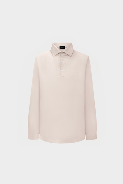 Perla Pearl Grey Lange Mouwen Polo